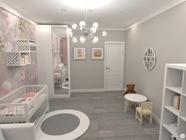 bright girls room design