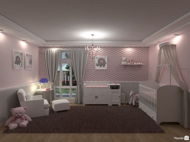 pink girls bedroom