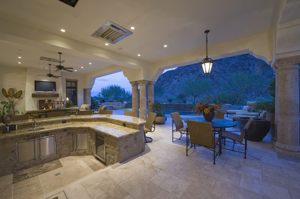 outdoor indoor kitchen