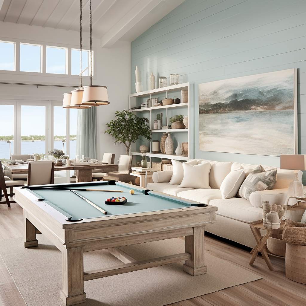 coastal farmhouse game room