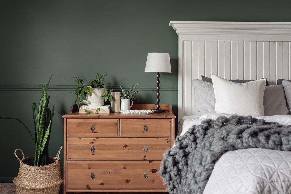 sage green is a great color for bedrooms