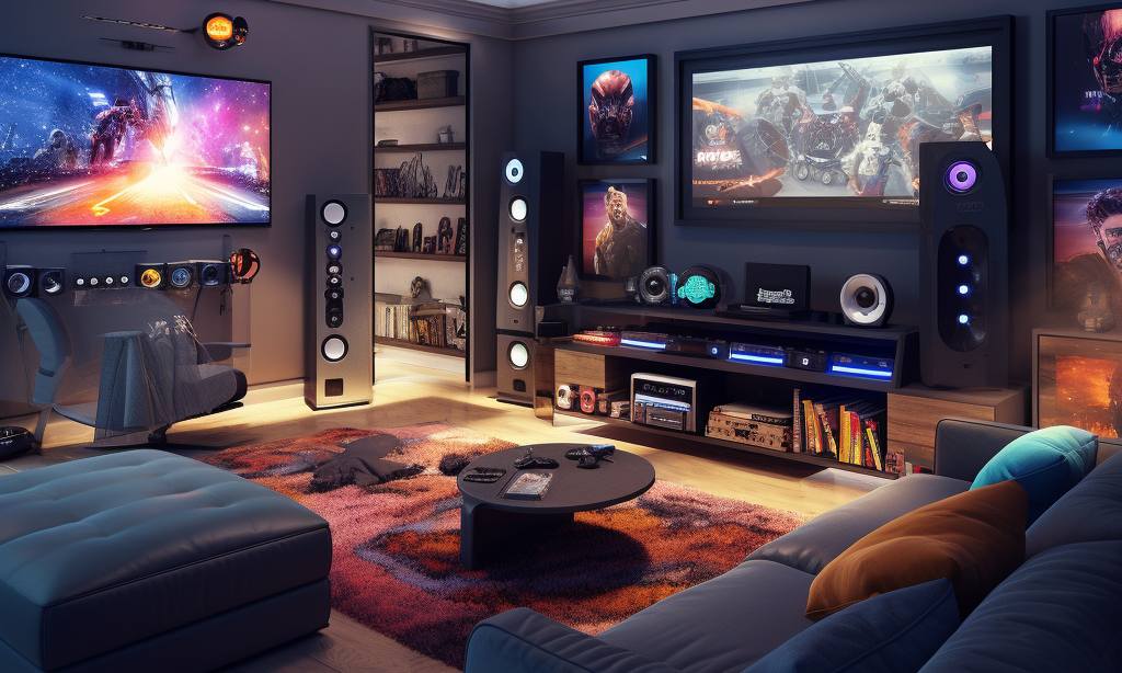 surround sound in game room