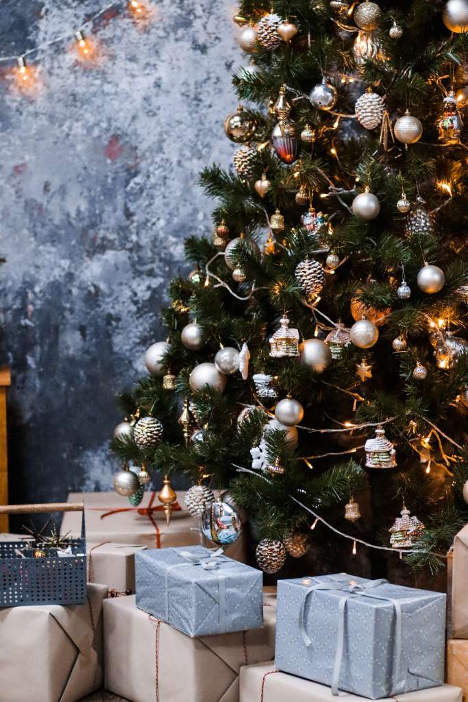 gifts wrapped under a tree